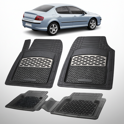 Covorase Auto Tip Tavita Compatibile Peugeot 407 Sedan (2004-2010) Silver