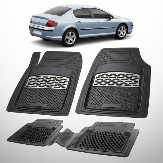 Covorase Auto Tip Tavita Compatibile Peugeot 407 Sedan (2004-2010) Silver