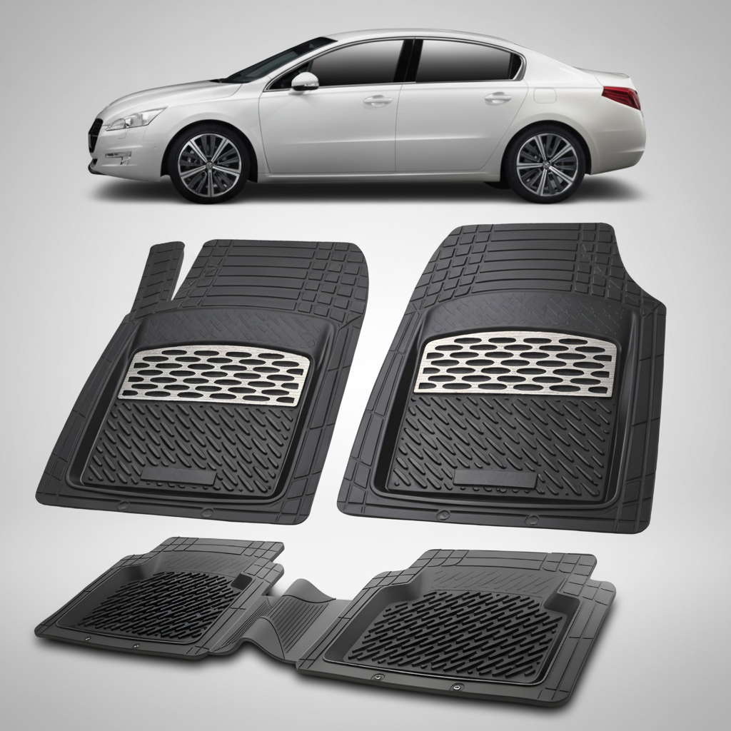 Covorase Auto TeamCar® Tip Tavita Compatibile Peugeot 508 I (2010-2018) Silver