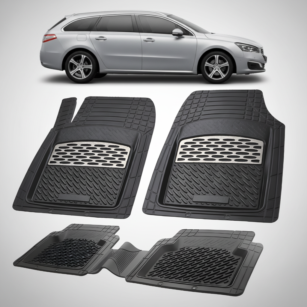 Covorase Auto Tip Tavita Compatibile Peugeot 508 I SW (2014-2018) Silver