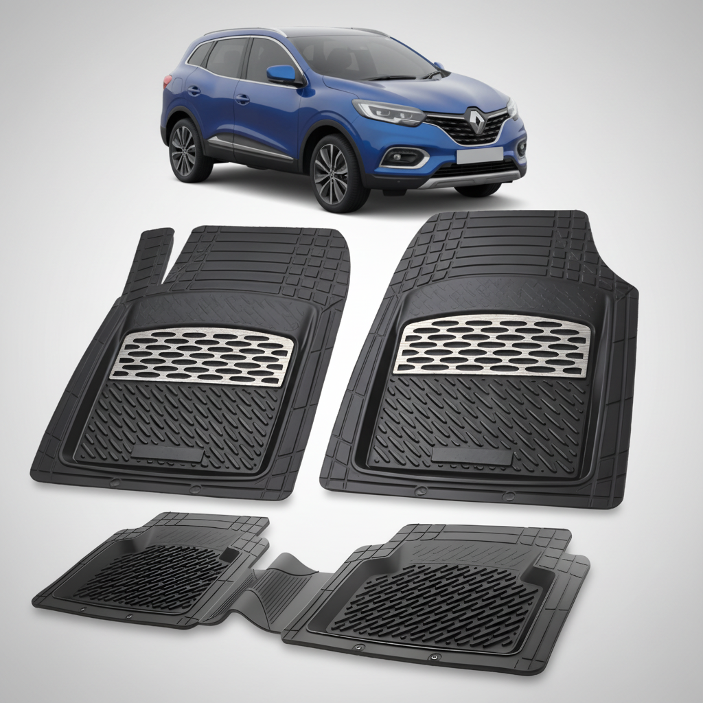 Covorase Auto TeamCar® Tip Tavita Compatibile Renault Kadjar (2015-2022) Silver