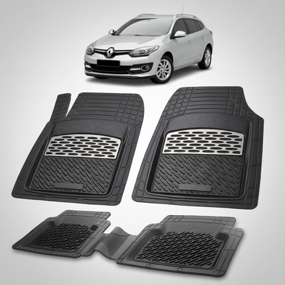 Covorase Auto TeamCar® Tip Tavita Compatibile Renault Megane III Combi Facelift, Silver