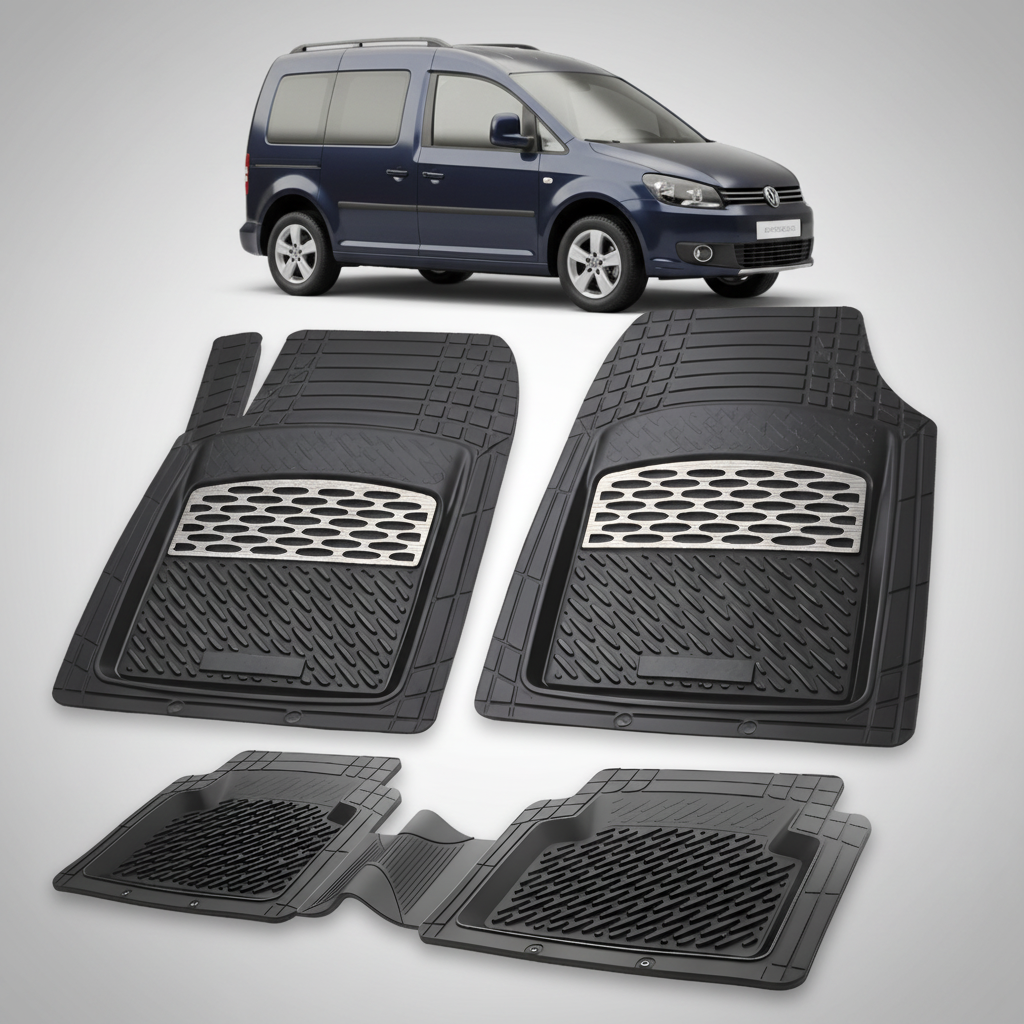 Covorase Tip Tavita Compatibile Volkswagen Caddy 2010-2015 , Silver