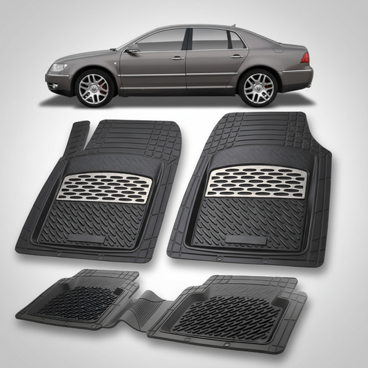 Covorașe Auto Tip Tăviță Compatibile Volkswagen Phaeton 2002–2007 - Silver