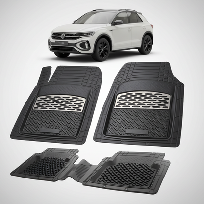 Covorașe Auto Tip Tăviță Compatibile Volkswagen T-Roc I (2021-2025) - Silver