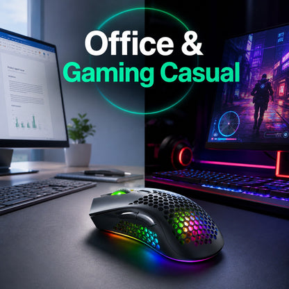 Mouse gaming wireless Timebox, ultrausor 95g, FastCharge, USB, 4 GHz, Negru