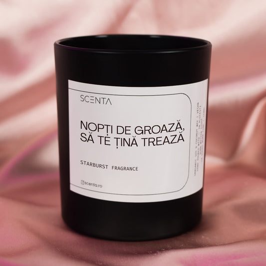Lumânare parfumată Nopți de groază, să te țină trează