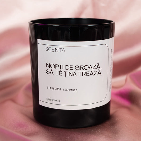 Lumânare parfumată Nopți de groază, să te țină trează