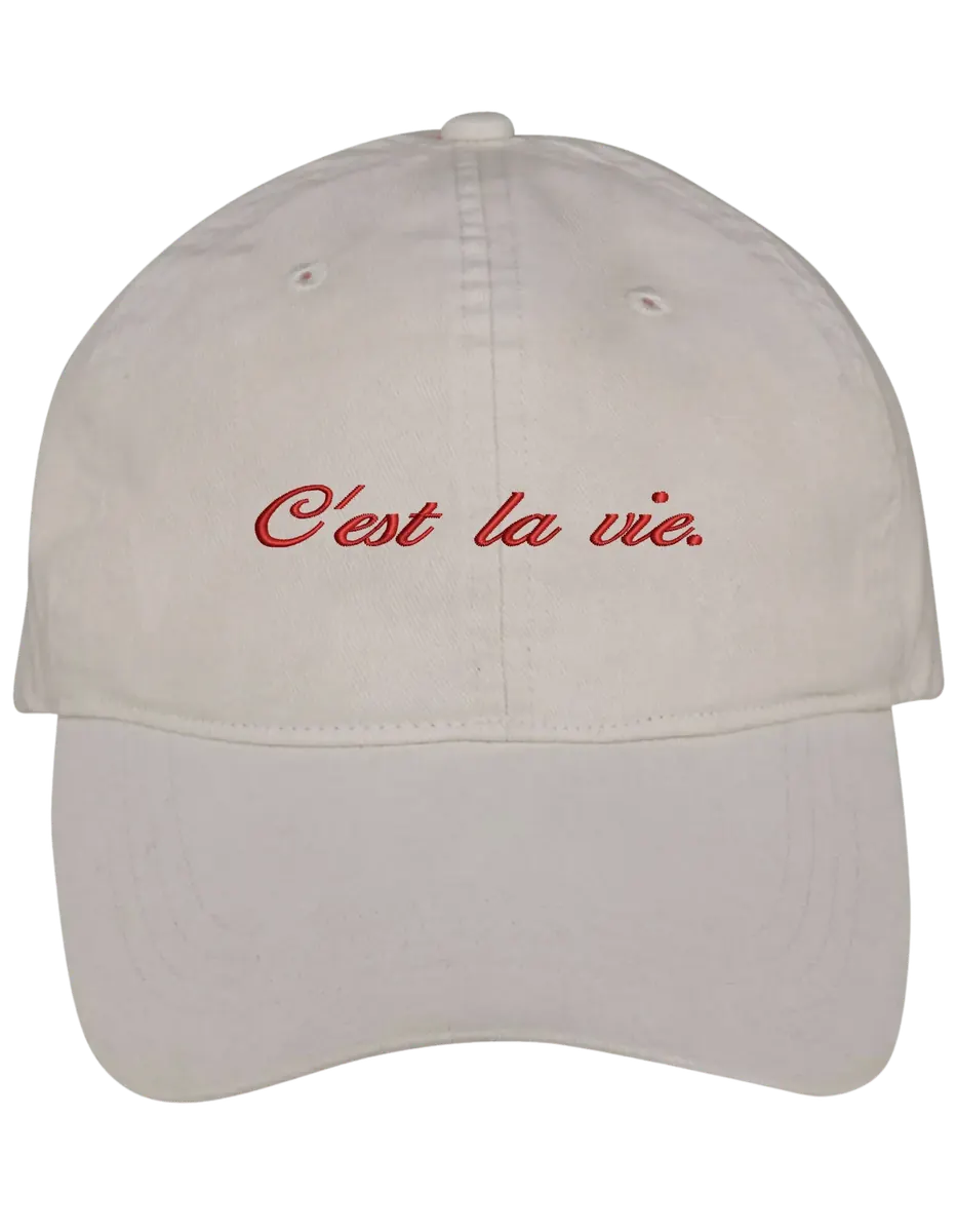 C'est la vie sapca brodata
