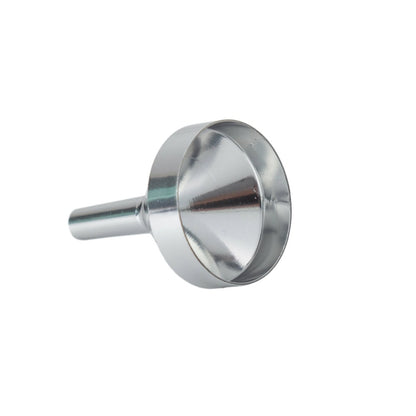 Pâlnie metalică pentru recipiente mici - Argintiu (set 10 buc)