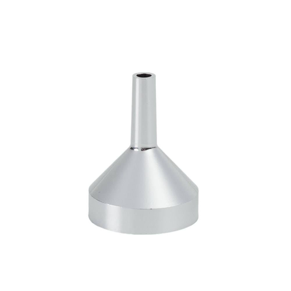 Pâlnie metalică pentru recipiente mici - Argintiu (set 10 buc)