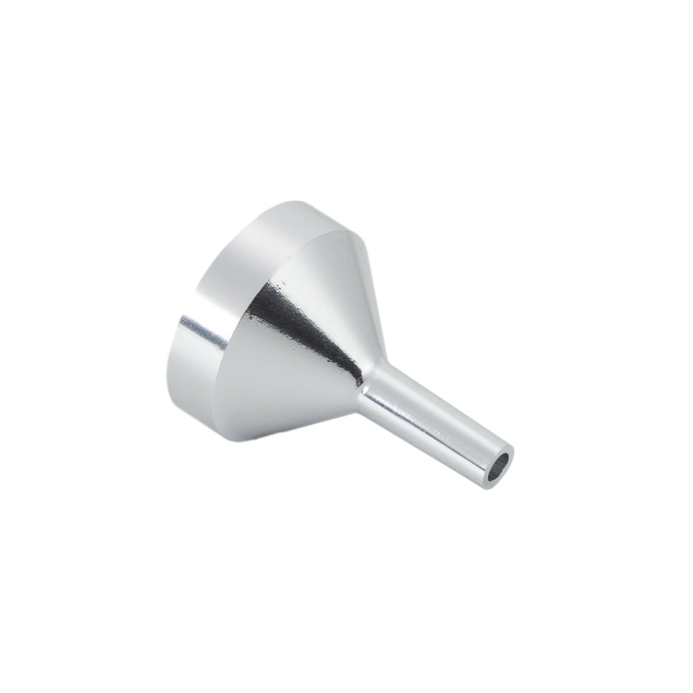 Pâlnie metalică pentru recipiente mici - Argintiu (set 10 buc)