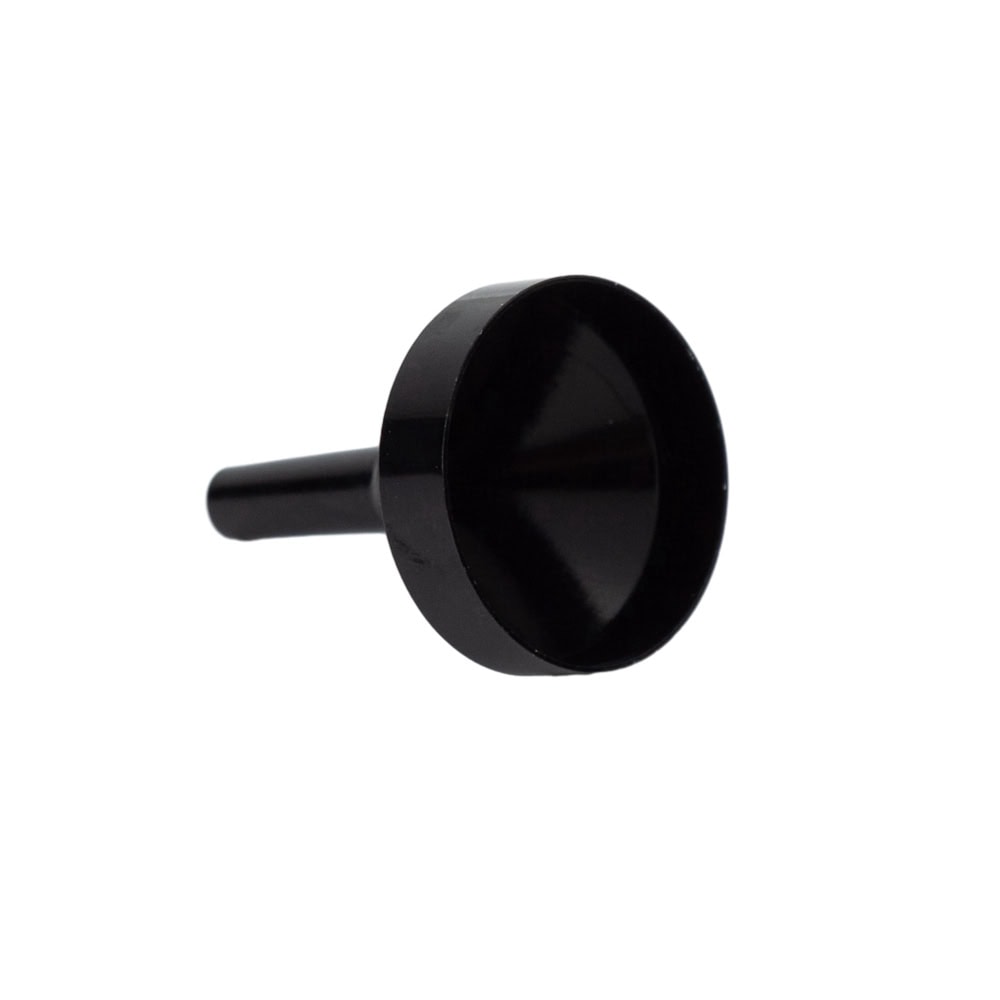 Pâlnie metalică pentru recipiente mici - Negru (set 10 buc)