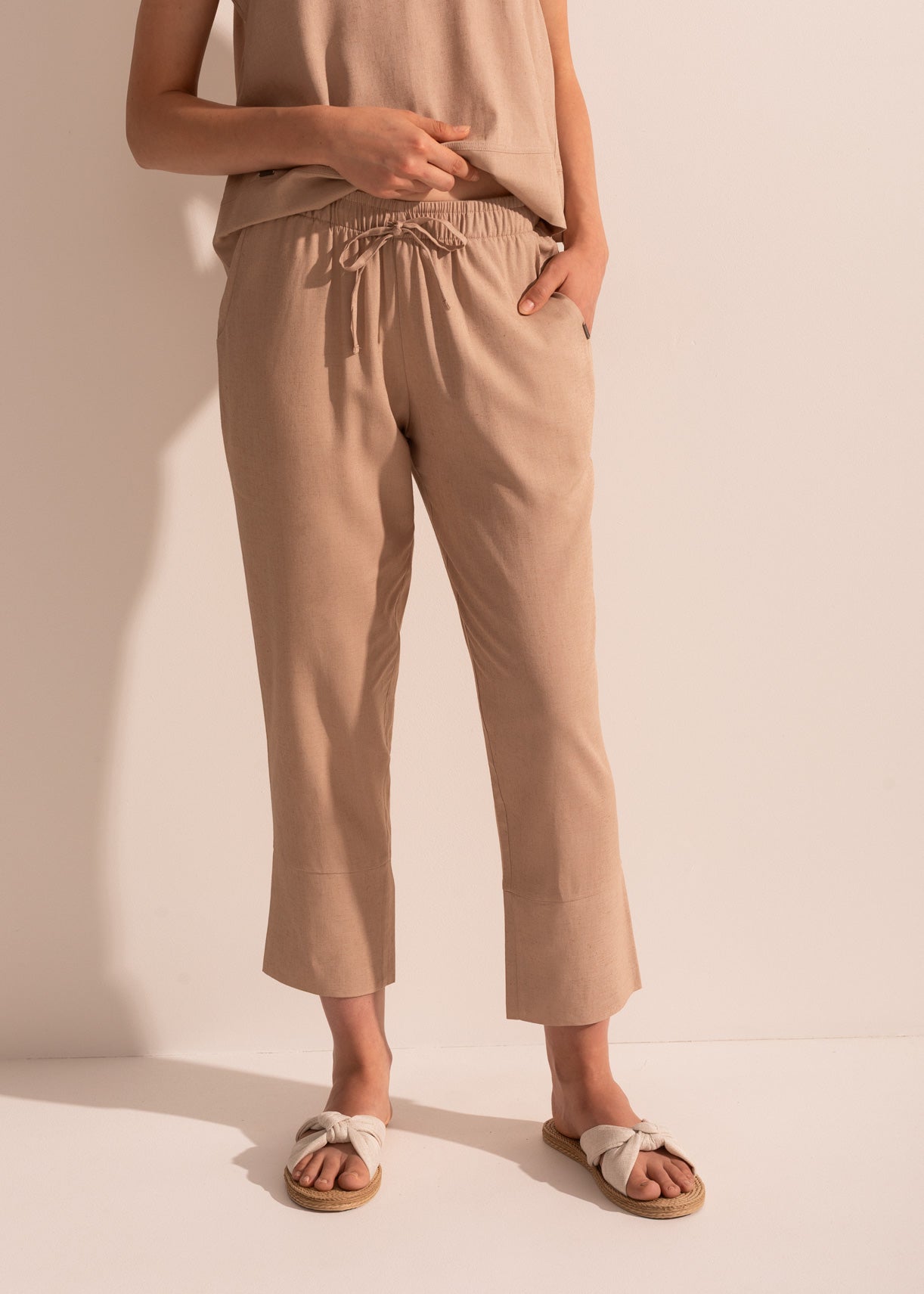 Pantaloni Damă Positano Bambus/In