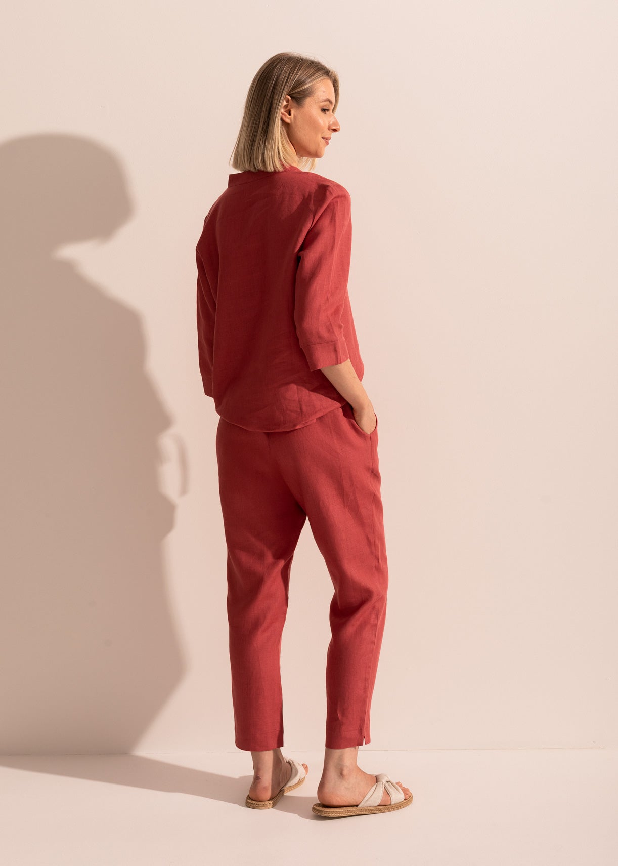 Pantaloni Damă Pure Linen