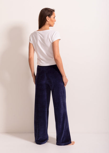 Pantaloni Damă Velvet Bleumarin