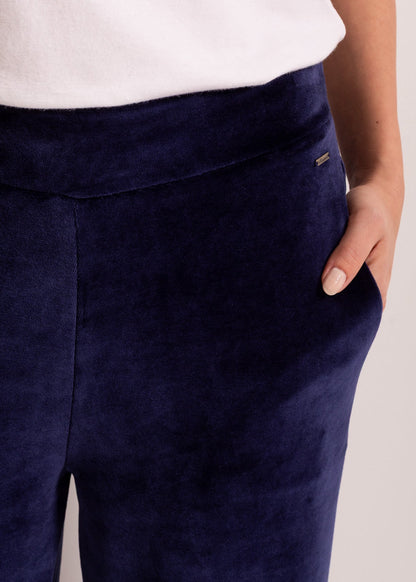 Pantaloni Damă Velvet Bleumarin