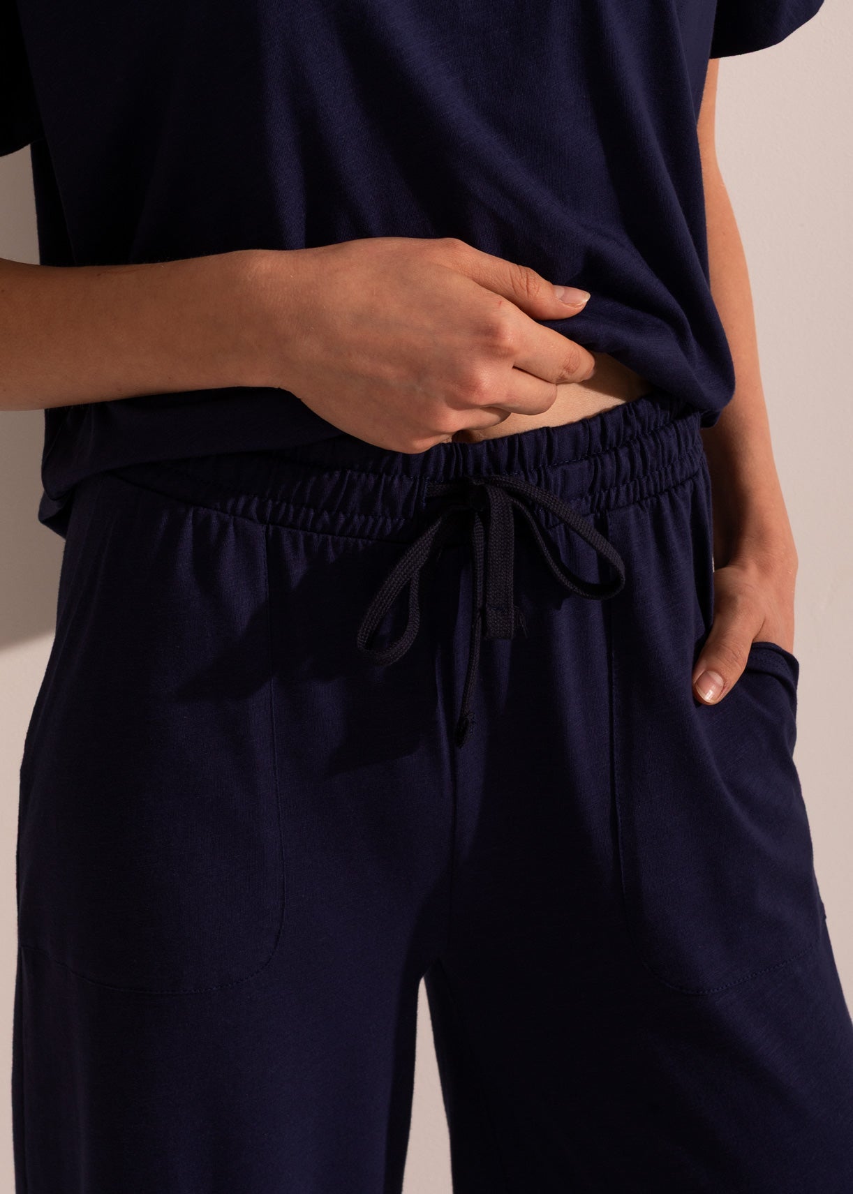 Pantaloni Evazați Damă Texture Bumbac