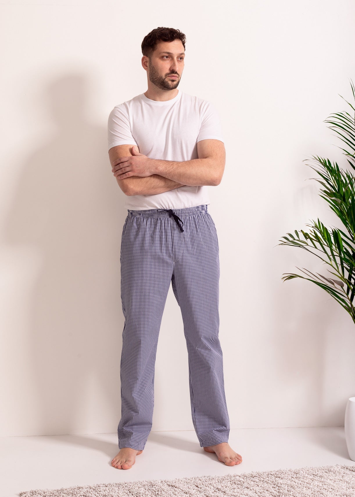 Pantaloni Pijama Bărbați Victor Bumbac Poplin