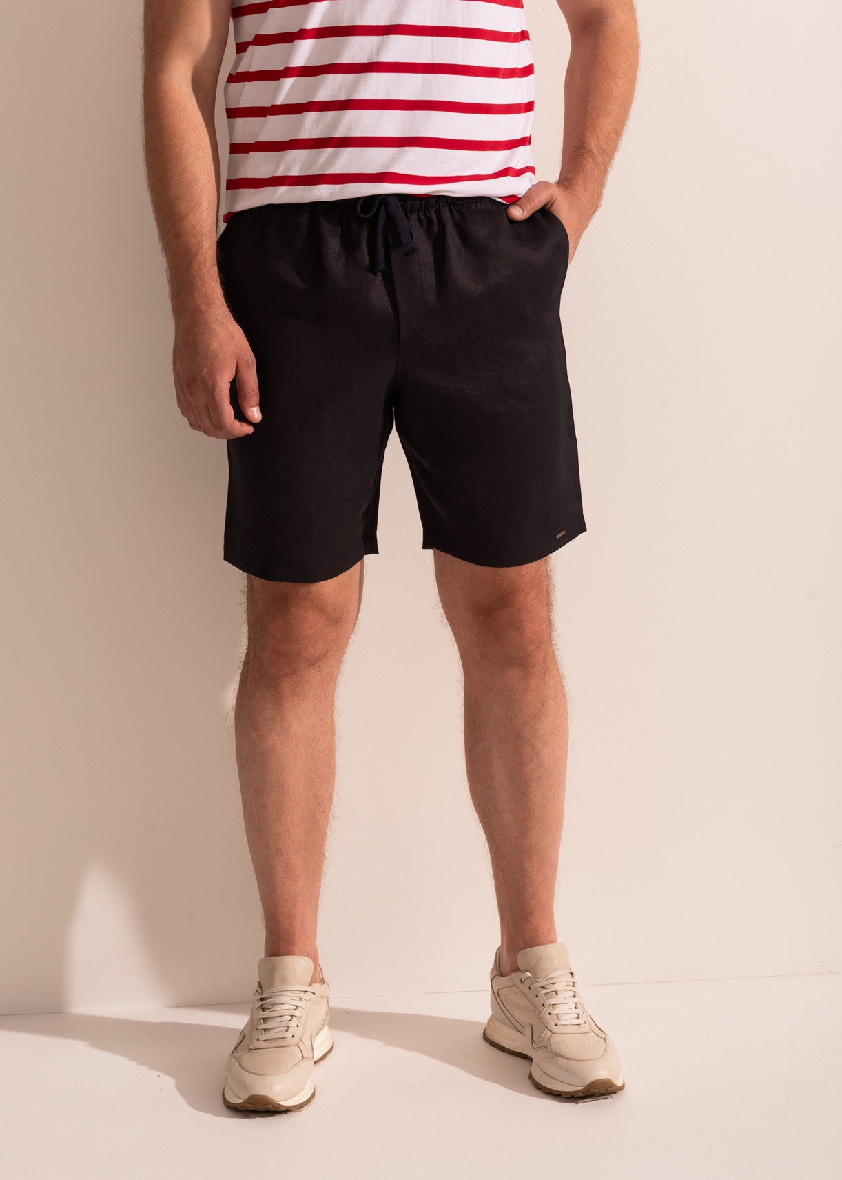 Pantaloni Scurți Bărbați Positano Bambus/In