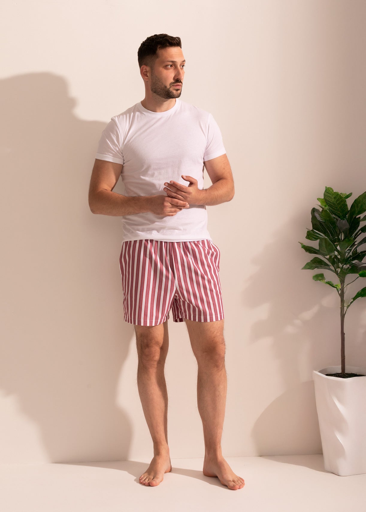 Pantaloni Scurți Bărbați Victor Bumbac Poplin