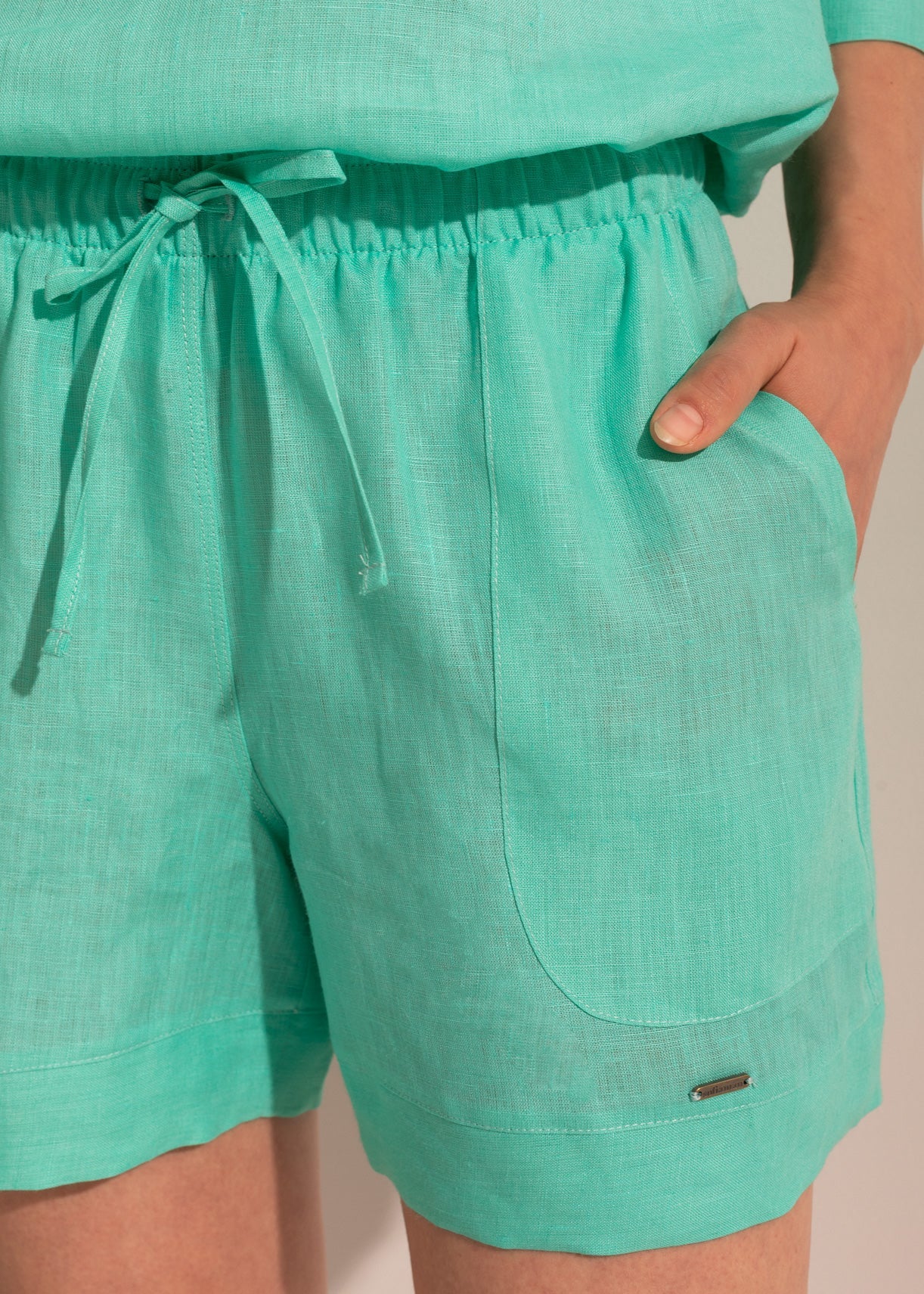 Pantaloni Scurți Damă Pure Linen