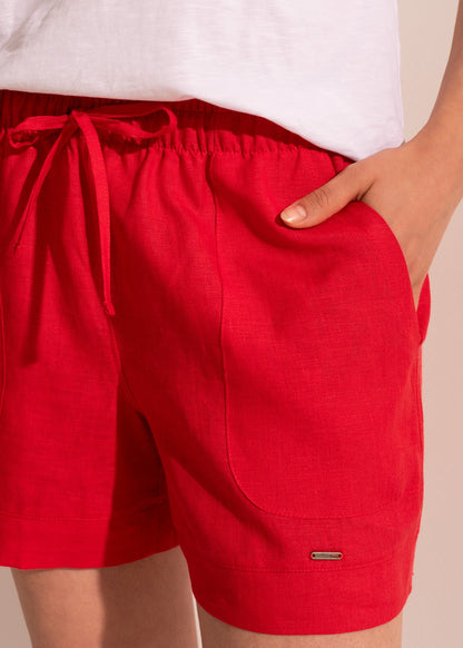 Pantaloni Scurți Damă Pure Linen