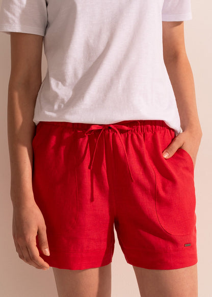 Pantaloni Scurți Damă Pure Linen