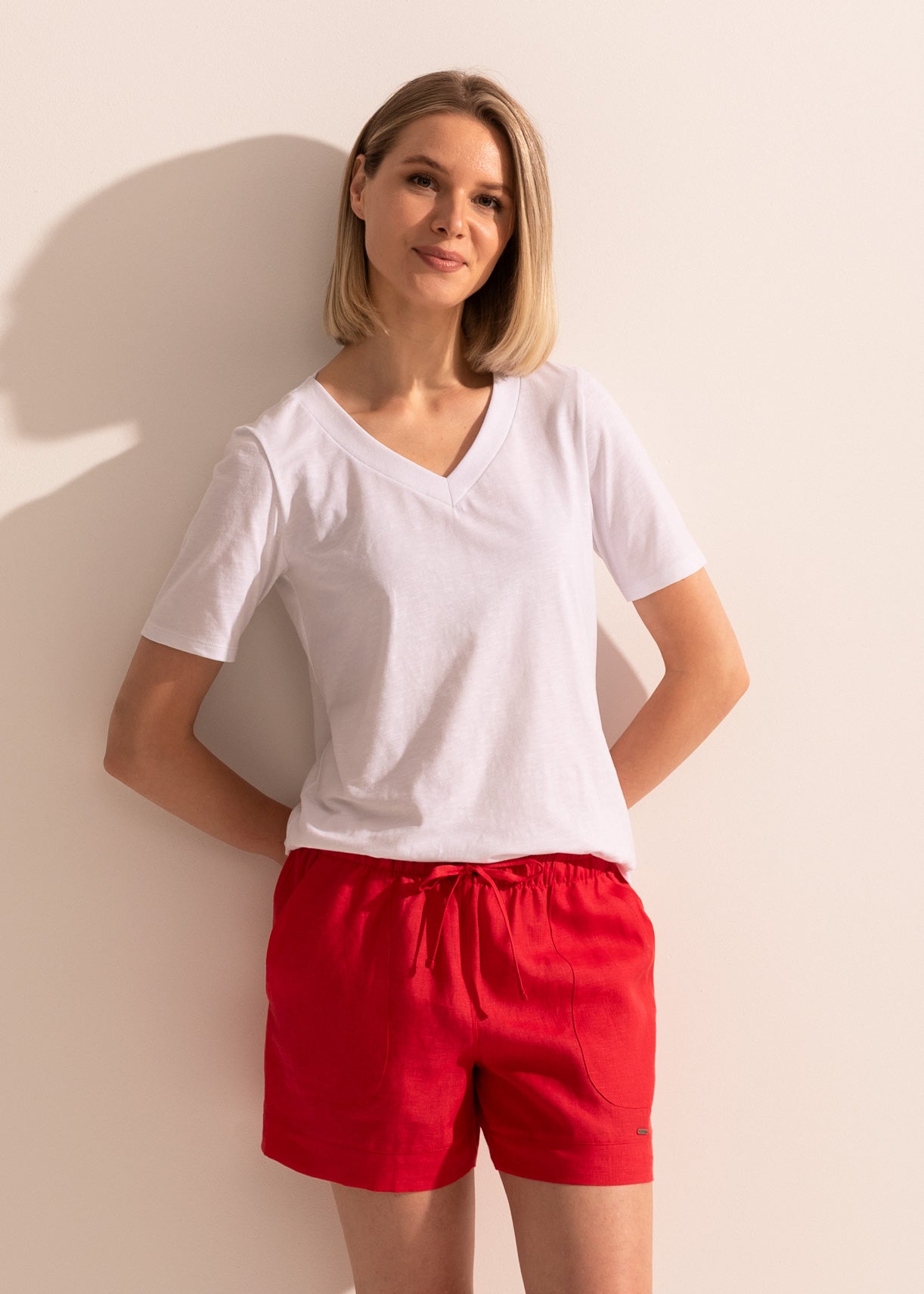 Pantaloni Scurți Damă Pure Linen
