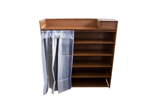 Pantofar din bambus, 6 rafturi, 102*107.5*28 cm, D191