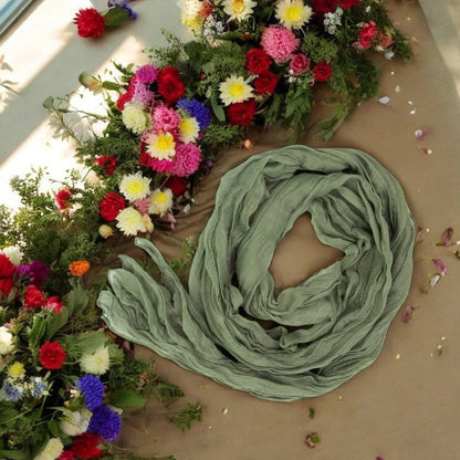 Pânză textil decorativă pentru masă 90x400cm - verde deschis