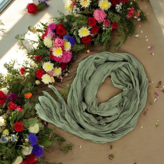 Pânză textil decorativă pentru masă 90x400cm - verde deschis