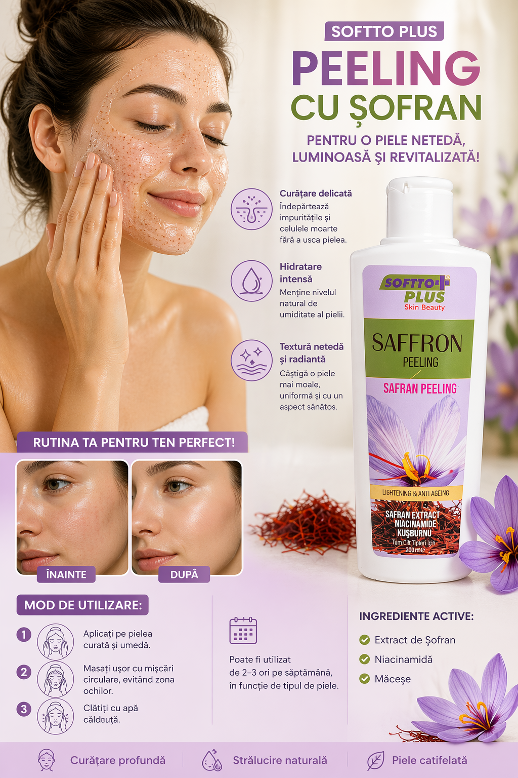 Peeling Cu Şofran - 200 ml