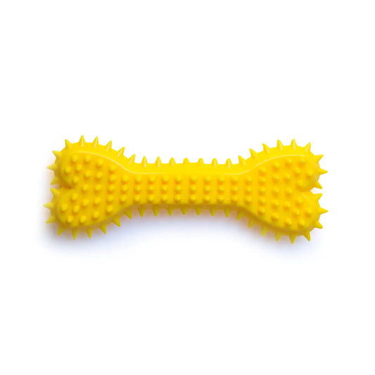 Jucărie de ros pentru câini din cauciuc, model os, 14 cm