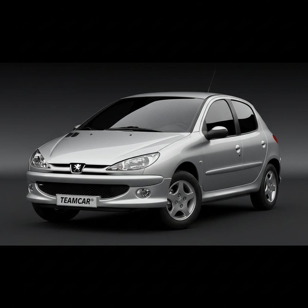 Covorase Tavita Cauciuc Compatibile Peugeot 206 (5 usi Facelift) 2003–2009 Red