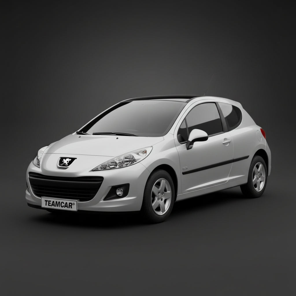 Covorase Tip Tavita Compatibile Peugeot 207 Hatchback (3 usi 2009-2012)-Red