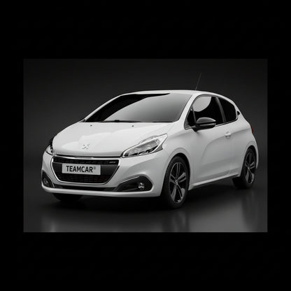 Covorase Auto Tip Tavita Compatibile Peugeot 208 (3 usi,2015-2019) Black