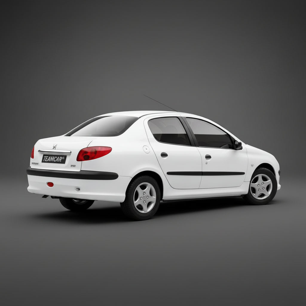Covorase Tavita Cauciuc Compatibile Peugeot 206 Sedan 2006-2012, Blue