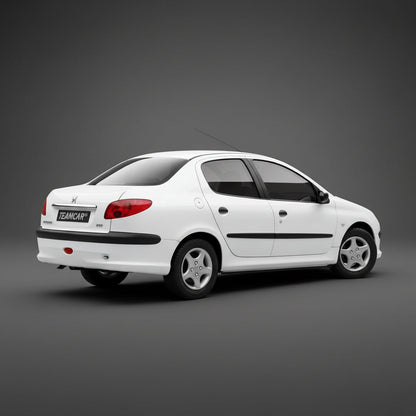 Covorase Tavita Cauciuc Compatibile Peugeot 206 Sedan 2006-2012, Blue