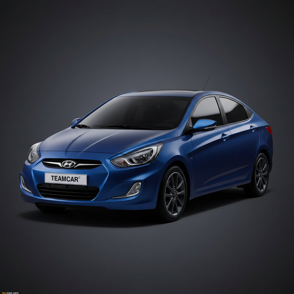Covorase Auto Hyundai Accent IV (RB: 2010–2015) - Cauciuc Tip Tavita-Red