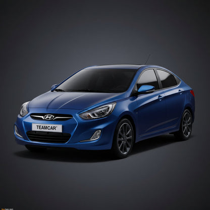 Covorase Auto Hyundai Accent IV (RB: 2010–2015) - Cauciuc Tip Tavita-Red