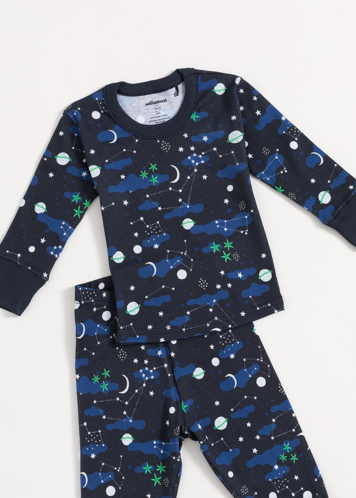 Pijama Baby Galaxy Bumbac