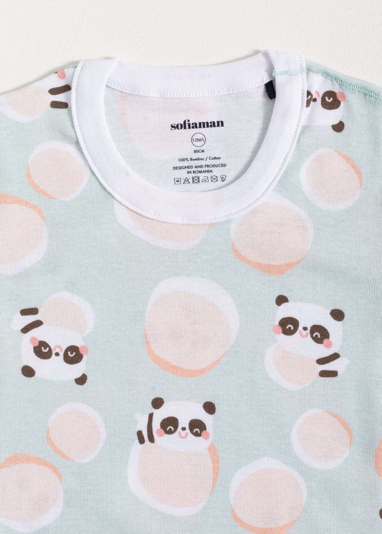 Pijama Baby Panda Bumbac