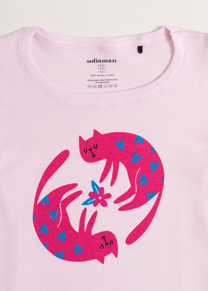 Pijama Copii CuteCat Bumbac