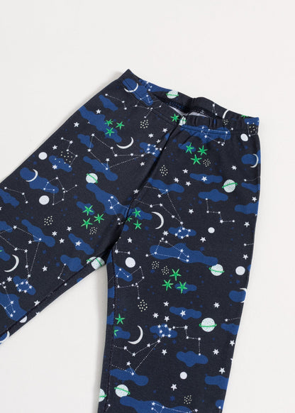 Pijama Copii Galaxy Bumbac