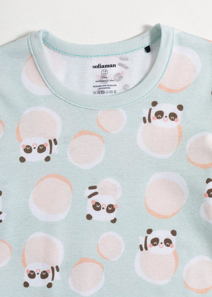 Pijama Copii Panda Bumbac