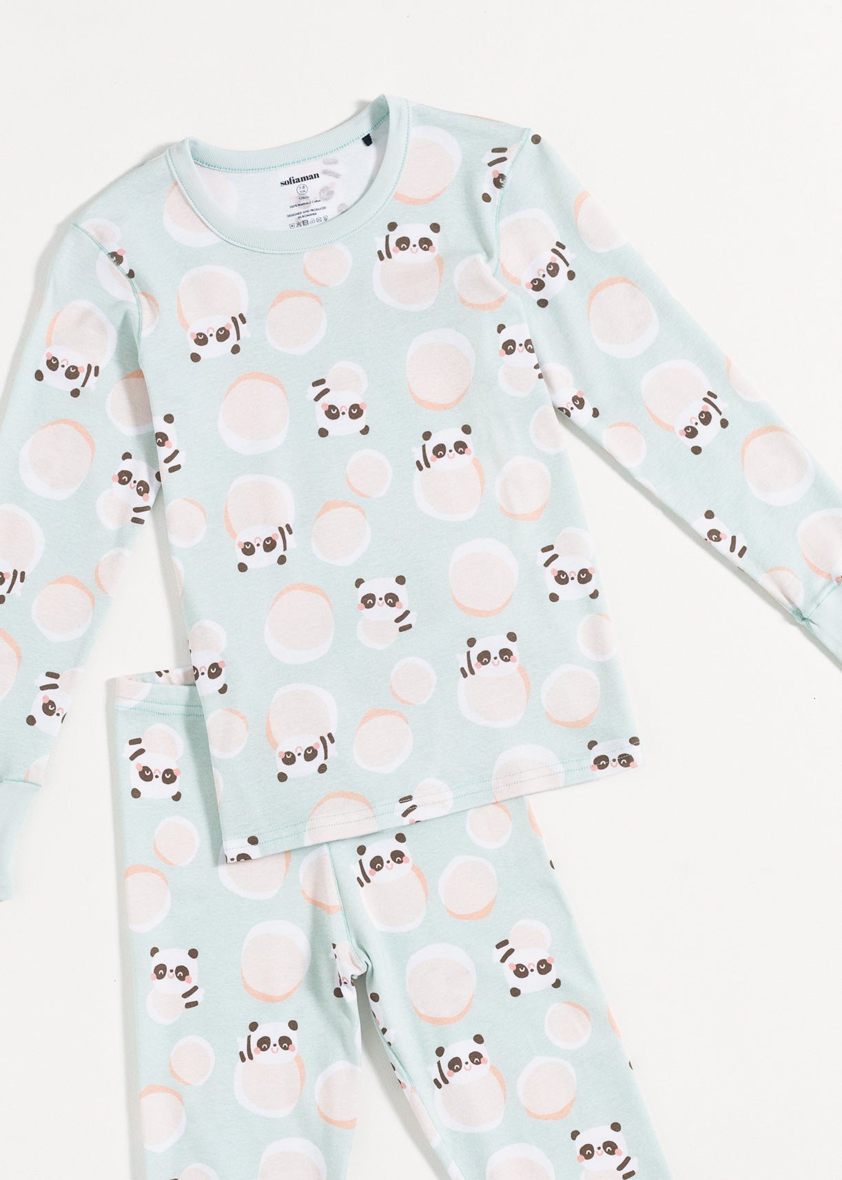 Pijama Copii Panda Bumbac