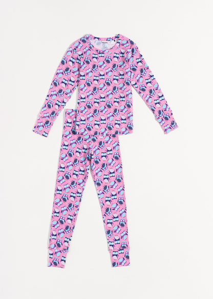 Pijama Copii Pink Owl Bumbac