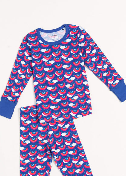 Pijama Copii Rainbow Bumbac
