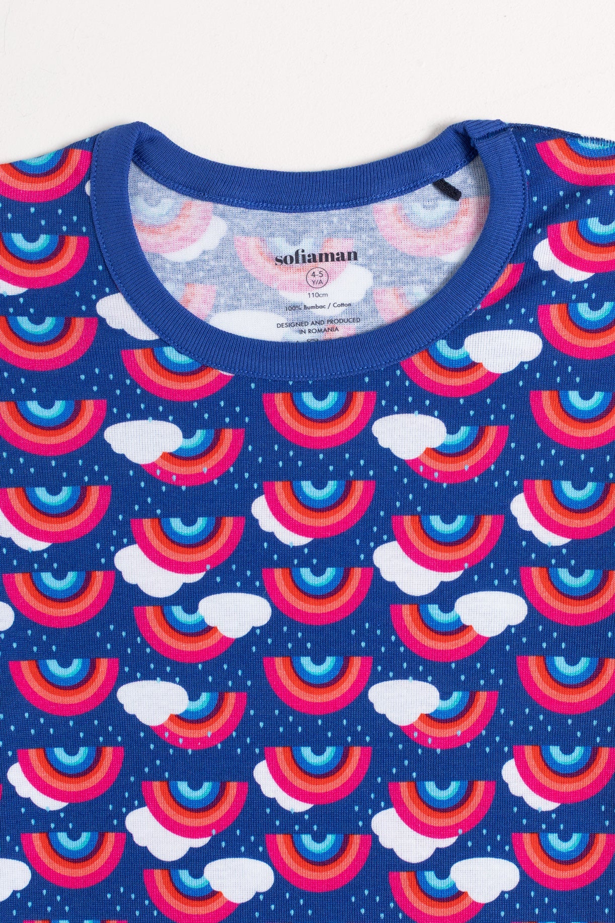 Pijama Copii Rainbow Bumbac